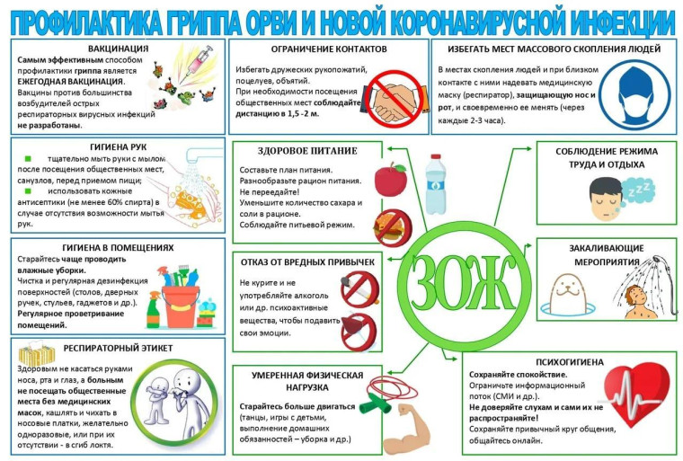 ❗️ПРОФИЛАКТИКА ГРИППА, ОРВИ И НОВОЙ КОРОНОВИРУСНОЙ ИНФЕКЦИИ❗️.